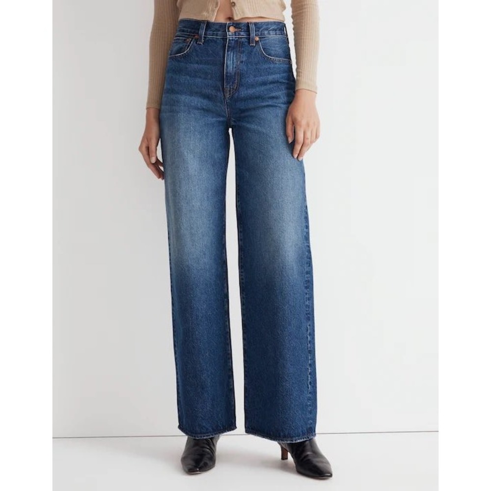 Madewell Superwide-Leg Jeans High Rise Denim Size 32